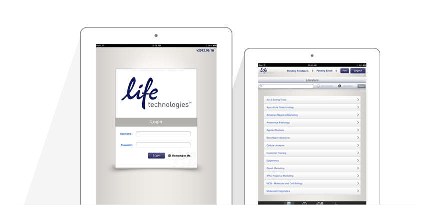 Lifetech iPad Application